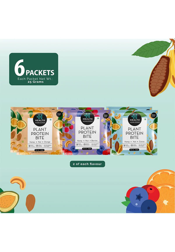 Plant Protein Bites | Cocoa, Orange & Berries Flavour |4.7g Protein per bite – thumbnail 2