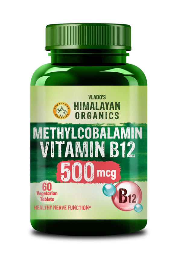 Vitamin B12 Supplements 500 mcg - Methylcobalamin B12 Vitamin Tablets for Men & Women