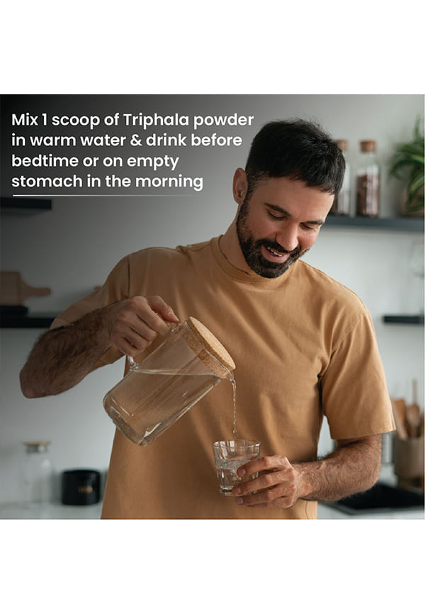 Triphala Powder | Triphala Churna For Gut, Immune & Intestinal Health | Colon & Digestion, For Balanced Bowel & Gut Health, Contains Bioactives and Antioxidants, GMP & NPOP Certified Organic I Helps Relieve Constipation | Herbal Supplement | Quick Acidity & Gas Relief – thumbnail 7