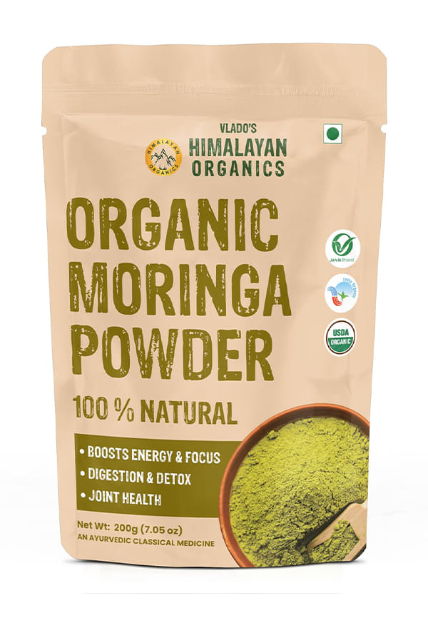 Organic Moringa Powder | Natural Superfood with Antioxidants & Vitamins | Herbal Supplement for Immunity, Digestion & Energy
