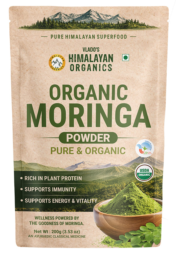 100% Organic Certified Moringa Powder - Natural Superfood with 120+ Nutrients, Antioxidants & Vitamins - Drumstick Leaf powder | Herbal Supplement I for Immunity, Digestion & Energy I Rich In Antioxidant & Protein 100% Organic Certified Moringa Powder - Natural Superfood with 120+ Nutrients, Antioxidants & Vitamins - Drumstick Leaf powder | Herbal Supplement I for Immunity, Digestion & Energy I Rich In Antioxidant & Protein