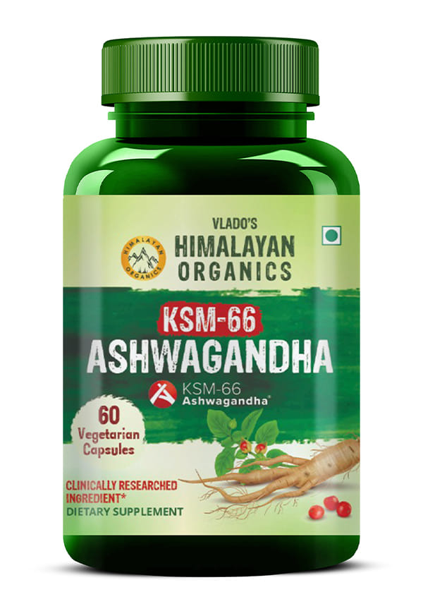 Vlado's Himalayan Organics Ashwagandha 1000Mg | Boost Energy, Strength, Stamina | Helps Anxiety & Stress Relief For Men & Women