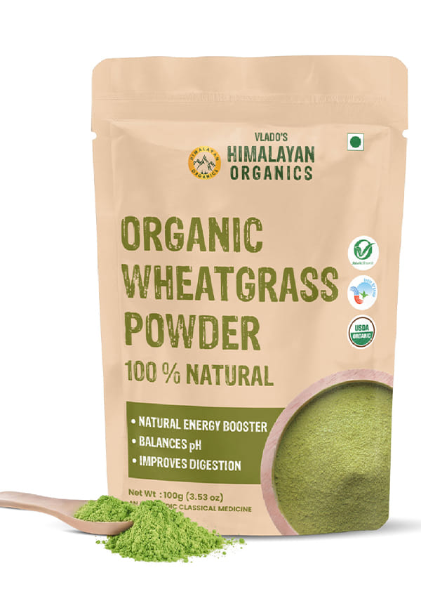 Organic Wheatgrass Powder | Wheat Grass Powder | Organic Wheatgrass Juice | Ayurvedic Support For Natural Detox | Immunity Booster