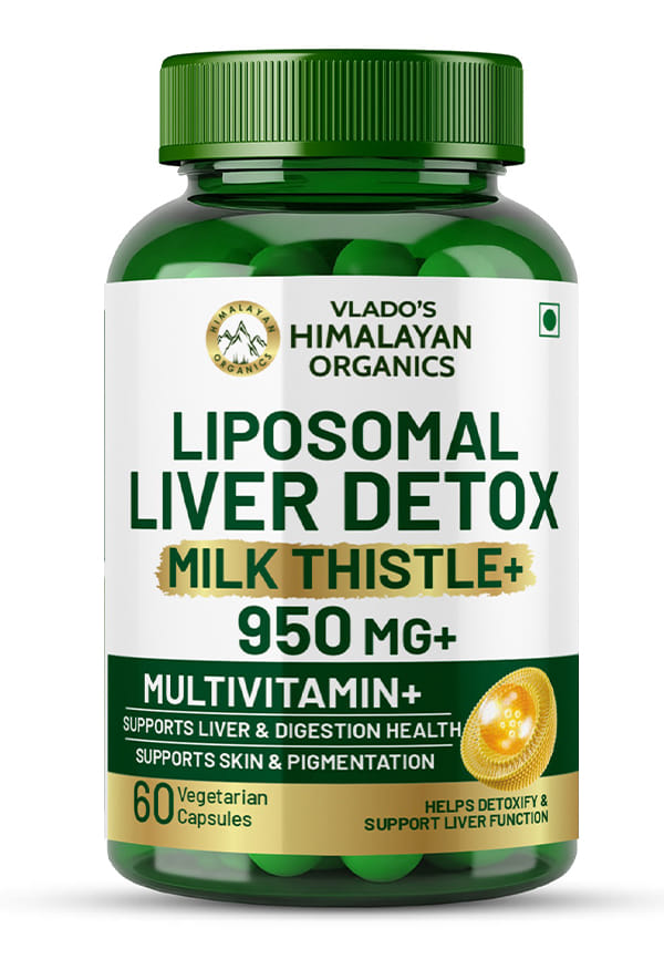 Vlado's Himalayan Organics Plant Based Liver Support with Milk Thistle- 60 Veg Capsules