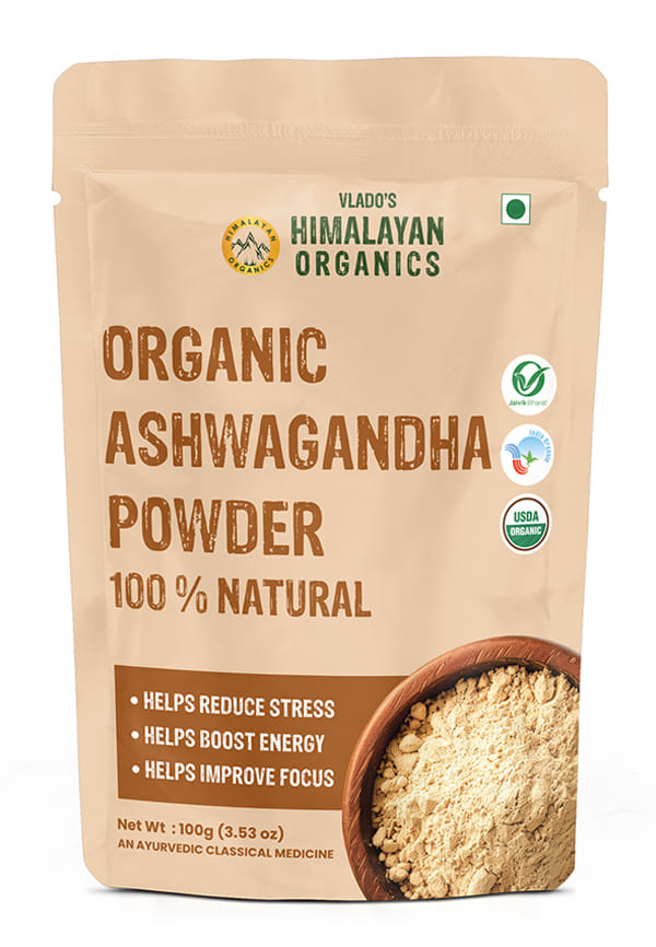 Organic Ashwagandha Powder | Withania Somnifera | Pure Ashwagandha Powder | Support Muscle Recovery & Boost Energy