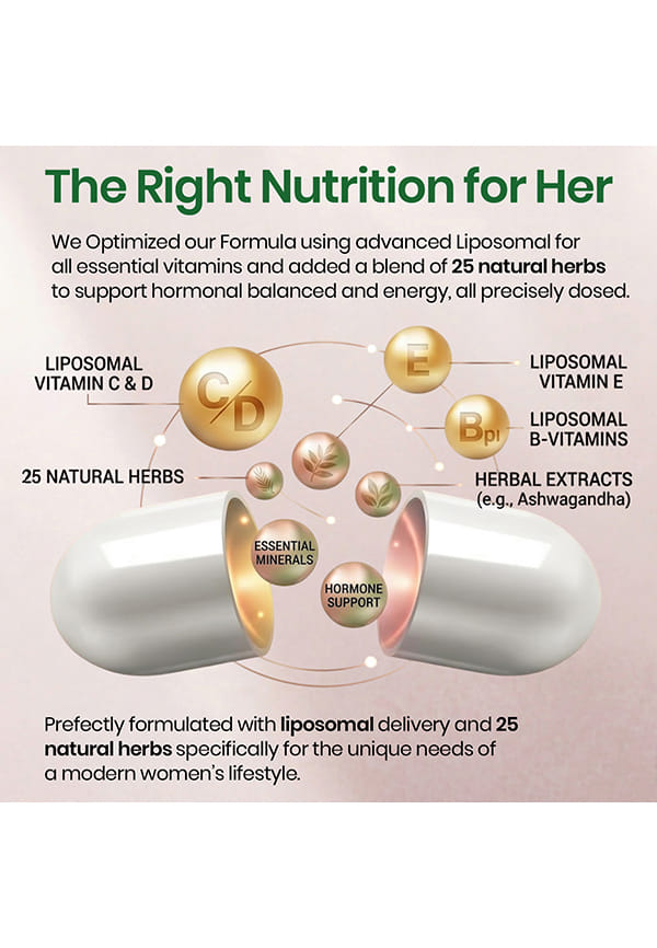 Vlado's Himalayan Organics Whole Food Multivitamin for Women || With Natural Vitamins, Minerals, Extracts || Best for Energy, Brain, Bone Health || 60 Veg Capsules – thumbnail 4