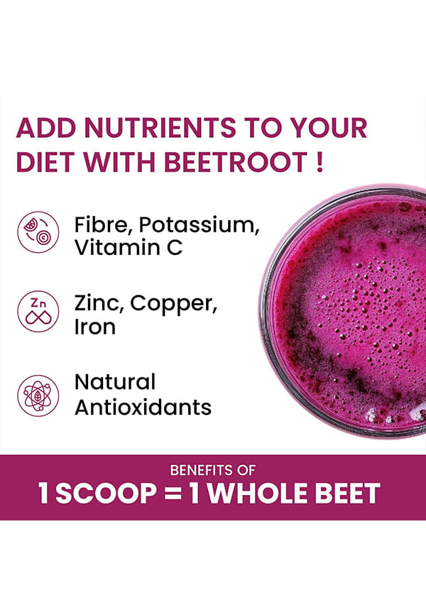 Beetroot Powder For Face, Skin & Hair I Drinking | Eating | 100% Pure & High Natural Antioxidants | Boost Energy | Face Pack for Glowing & Shining Skin | Rich In Antioxidants i Natural Brightening, Anti-Aging & Glowing Complexion – thumbnail 4