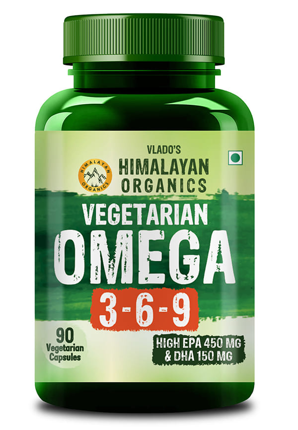 Vlado's Himalayan Organics Omega 3 6 9 Vegan Natural Nutrition Supplement for Muscle, Bone , Heart & Skin - 60 Capsules Vlado's Himalayan Organics Omega 3 6 9 Vegan Natural Nutrition Supplement for Muscle, Bone , Heart & Skin - 60 Capsules
