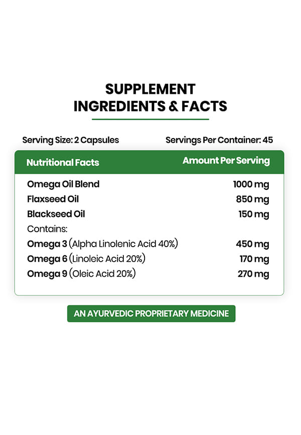 Vlado's Himalayan Organics Omega 3 6 9 Vegan Natural Nutrition Supplement for Muscle, Bone , Heart & Skin - 60 Capsules – thumbnail 2
