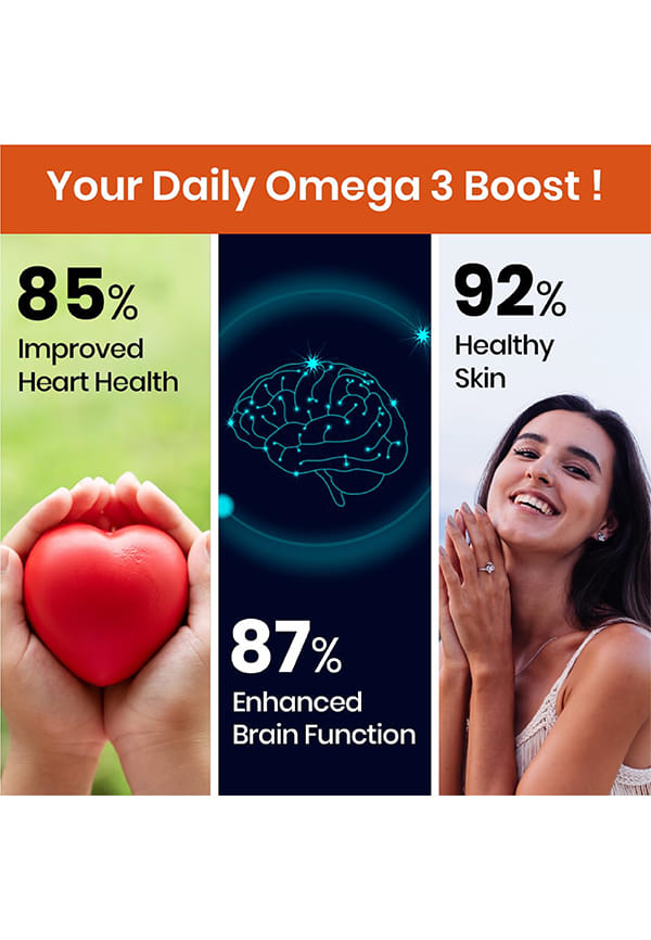 Vlado's Himalayan Organics Vegan Omega 3 6 9 with DHA (560mg) for Healthy Heart, Joints & Eyes for Men & Women - 60 veg capsules – thumbnail 5