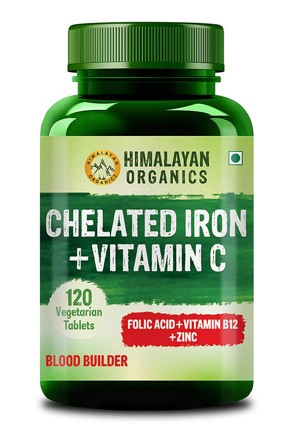 Chelated Iron with Vitamin C Supplement | Size: 120 Tablets By ...