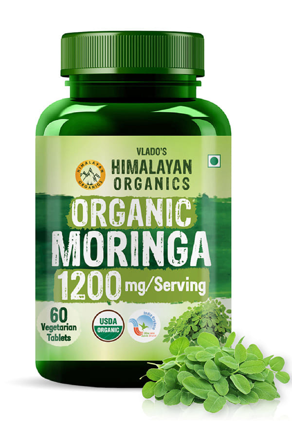 Organic Moringa Tablet with 1200mg Moringa Leaves Extract