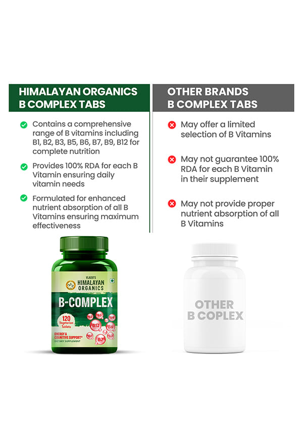 Vlado's Himalayan Organics Vitamin B Complex with 100% RDA – thumbnail 5