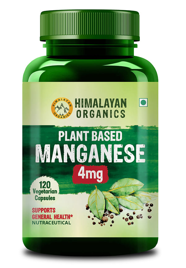Plant Based Manganese 4mg Supplement Trace Mineral Supplement Size