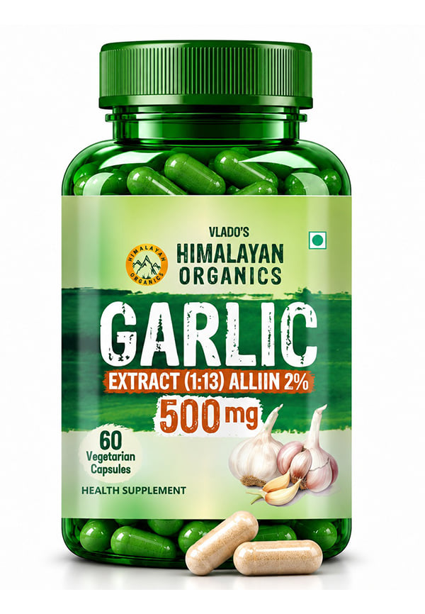 Vlado's Himalayan Organics Garlic Acid 500Mg Supplement Vlado's Himalayan Organics Garlic Acid 500Mg Supplement