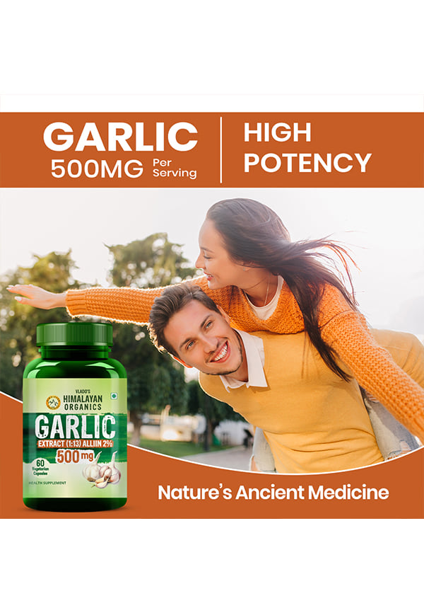 Vlado's Himalayan Organics Garlic Acid 500Mg Supplement – thumbnail 4
