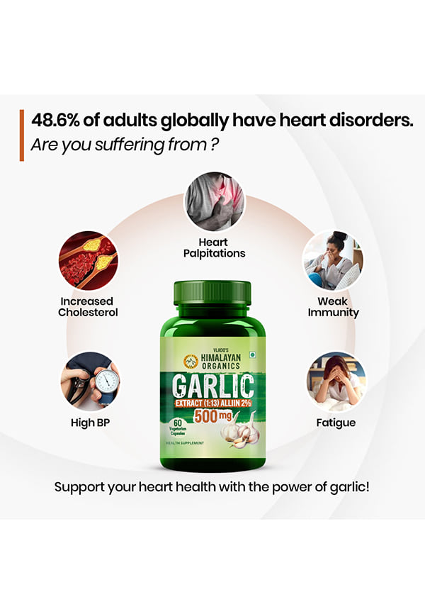 Vlado's Himalayan Organics Garlic Acid 500Mg Supplement – thumbnail 6