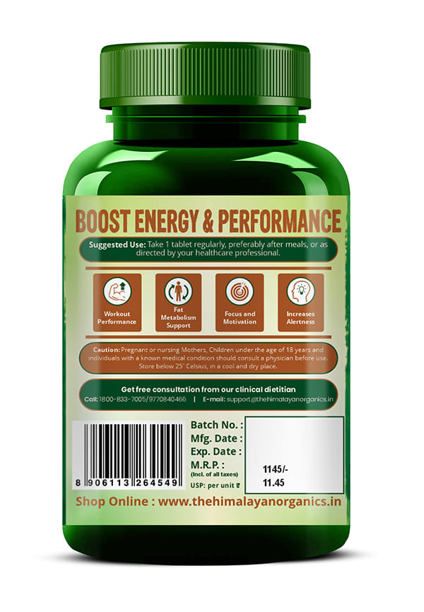 Vlado's Himalayan Organics Caffeine 200mg – thumbnail 4