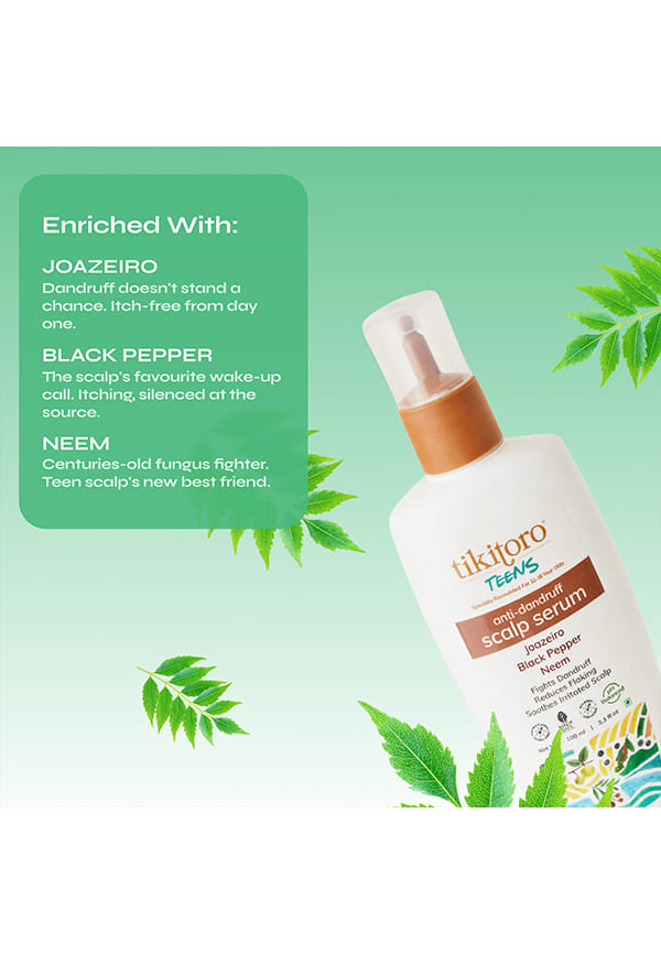 Teens Anti-Dandruff Scalp Serum with Joazeiro, Black Pepper, and Neem – thumbnail 2