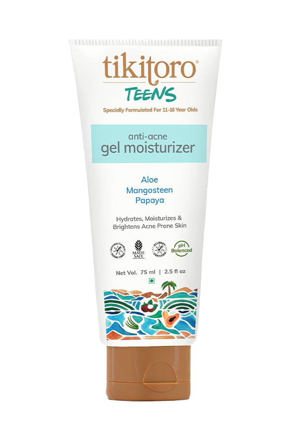 Teens Anti-Acne Gel Moisturizer with Aloe, Mangosteen, Papaya