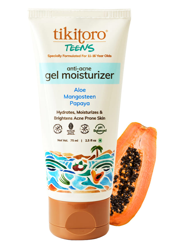 Teens Anti-Acne Gel Moisturizer with Aloe, Mangosteen, Papaya Teens Anti-Acne Gel Moisturizer with Aloe, Mangosteen, Papaya