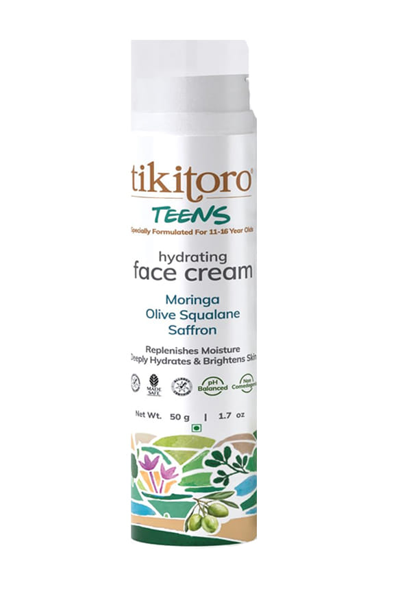 Teens Hydrating Face Cream with Moringa, Olive Squalane & Saffron