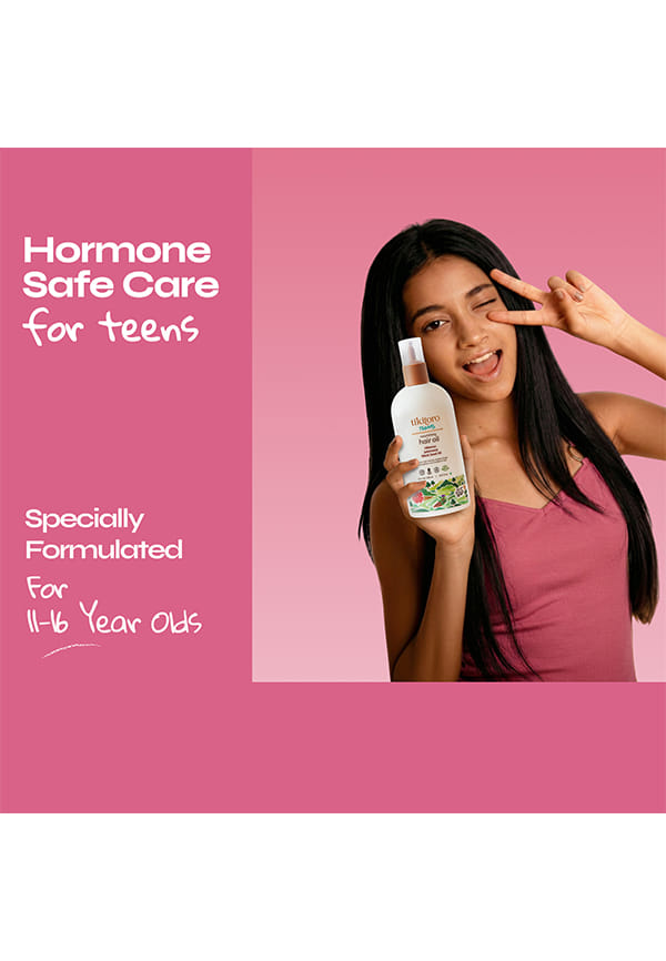 Teens Nourishing Hair Oil 100% Vegan with Black seed oil, Hibiscus, & Argan – thumbnail 7