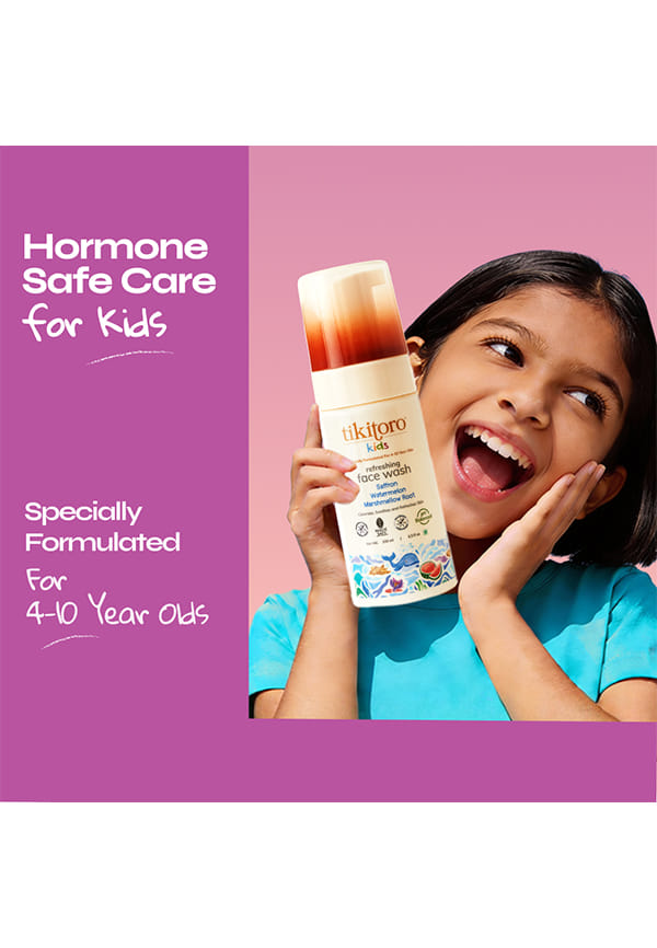 Kids Refreshing face wash| Pediatrician Approved | 100% Vegan with Saffron, Watermelon and Marshmallow Root – thumbnail 7