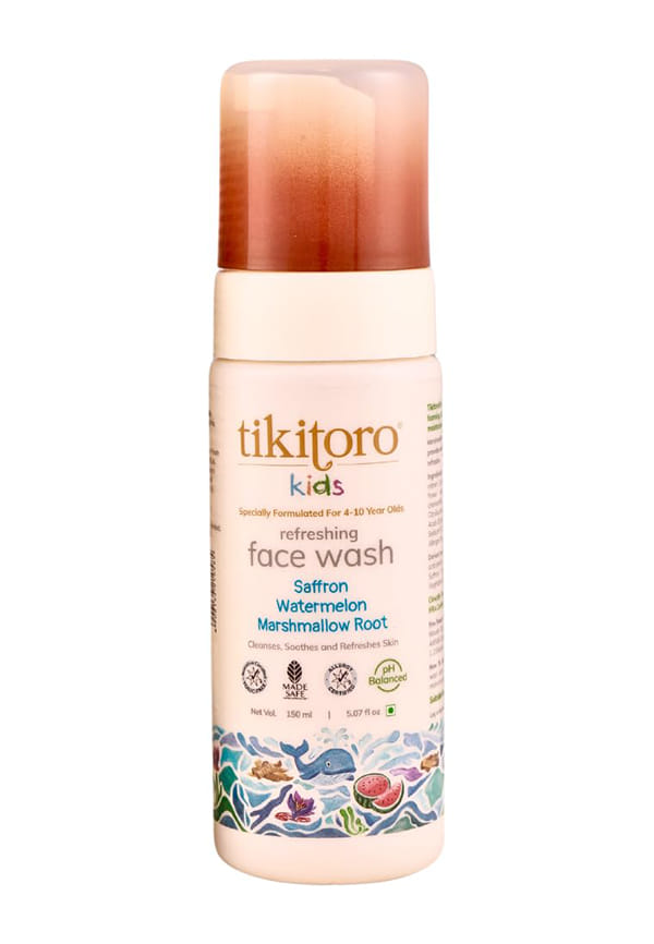 Kids Refreshing face wash| Pediatrician Approved | 100% Vegan with Saffron, Watermelon and Marshmallow Root
