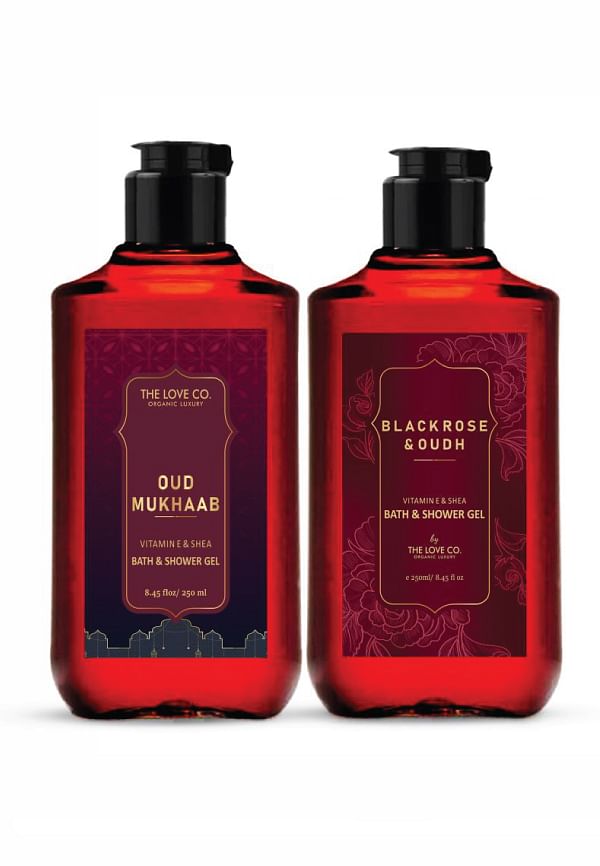 Oud Mukhaab + Black Rose & Oudh Body Wash Combo