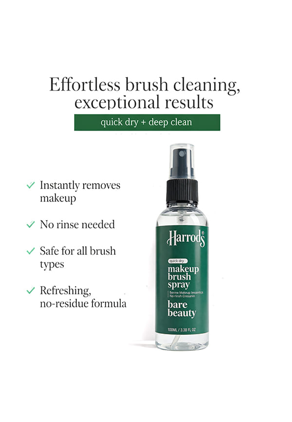 Harrods Instant Make-Up Brush Cleaner Spray - Quick and Effortless Solution – thumbnail 2