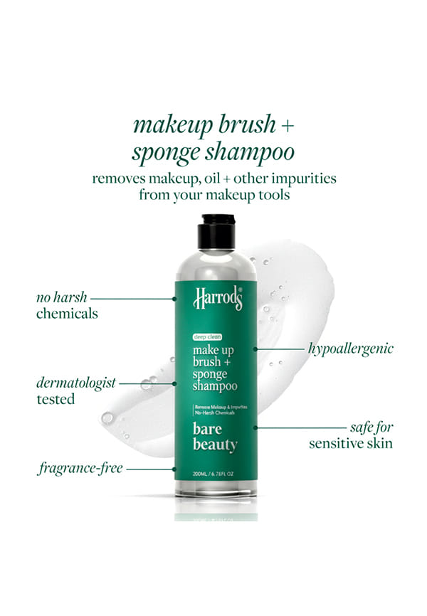 Harrods Instant Make-Up Brush Shampoo - Quick and Effortless Solution – thumbnail 2