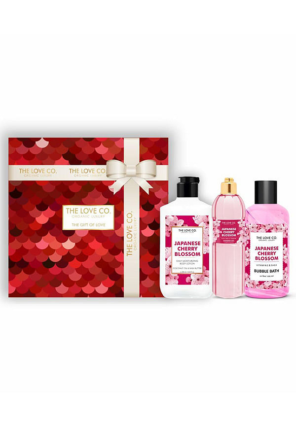 Japanese Cherry Blossom Body Care Diwali Hamper Gift Box