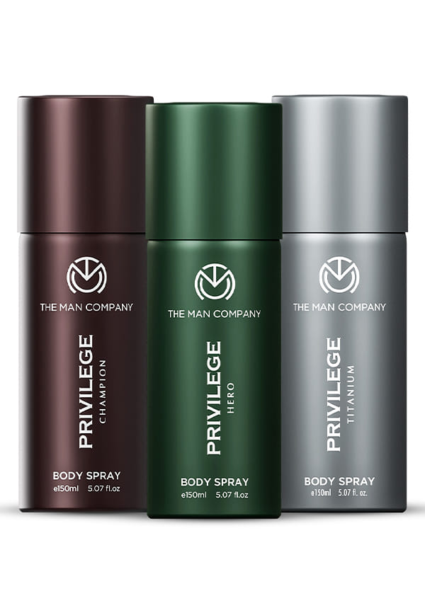 Privilege Hero, Titanium & Champion Deodorant Spray