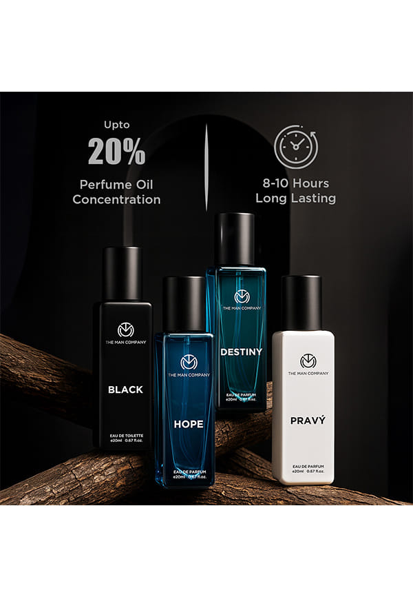 BLACK + HOPE + DESTINY + PRAVY - Signature Perfume Gift Set for Men – thumbnail 4
