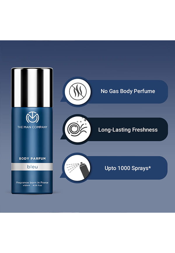Bleu Body Perfume Deodorant Spray - For Men – thumbnail 2