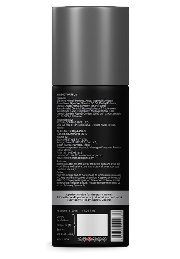 Non-Gas Body Perfume For Men - Noir – thumbnail 2