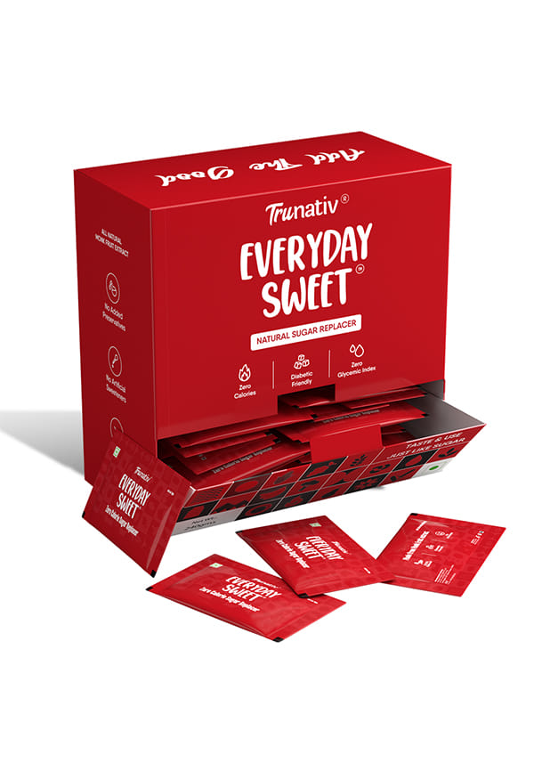 Everyday Sweet, Natural 1:1 Sugar Replacer,60 Sachets, Monk Fruit Extract