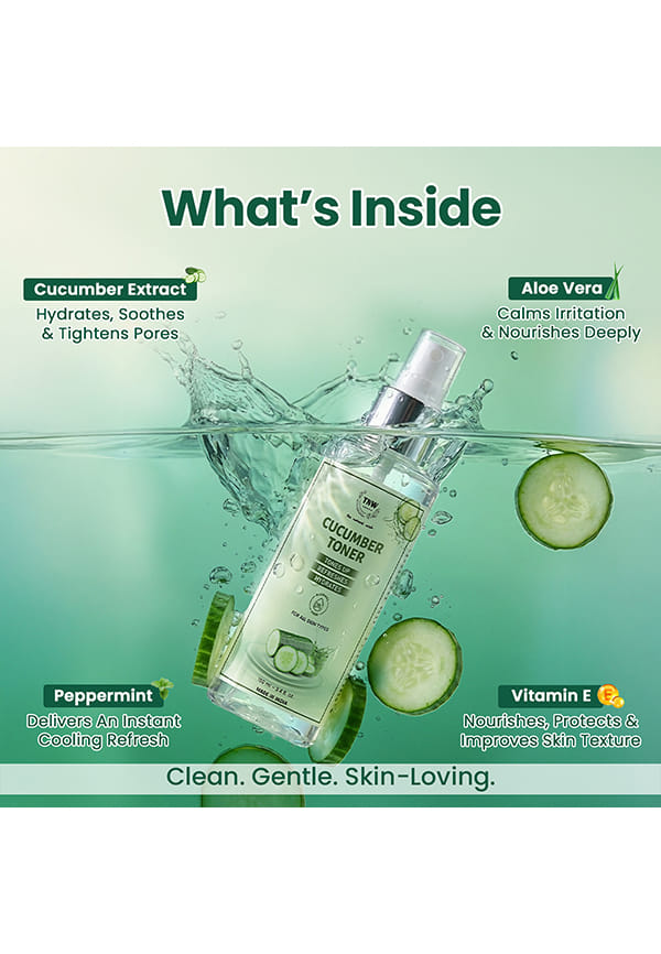 Cucumber Toner for Hydrating Skin | Calms Skin Irritation & Redness | Suitable for All Skin Types – thumbnail 3