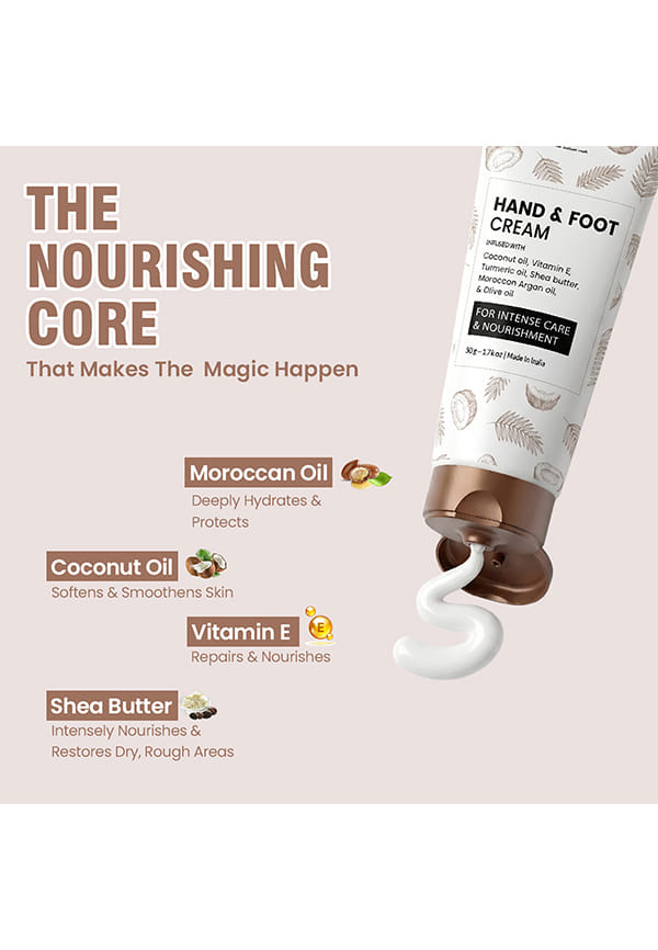 Hand and Foot Cream for Nourished Hand & Feet | NonSticky and Quick Absorbing Hand & Foot Cream | ChemicalFree Cream for Excellent Moisturization50gm – thumbnail 5