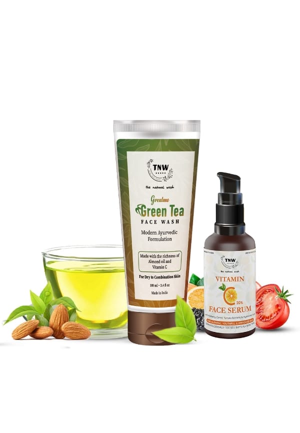 Green Tea Helps Prevent Acne and Purifies Skin with Vitamin C Serum Reduce hyperpigmentation & Dark Spots