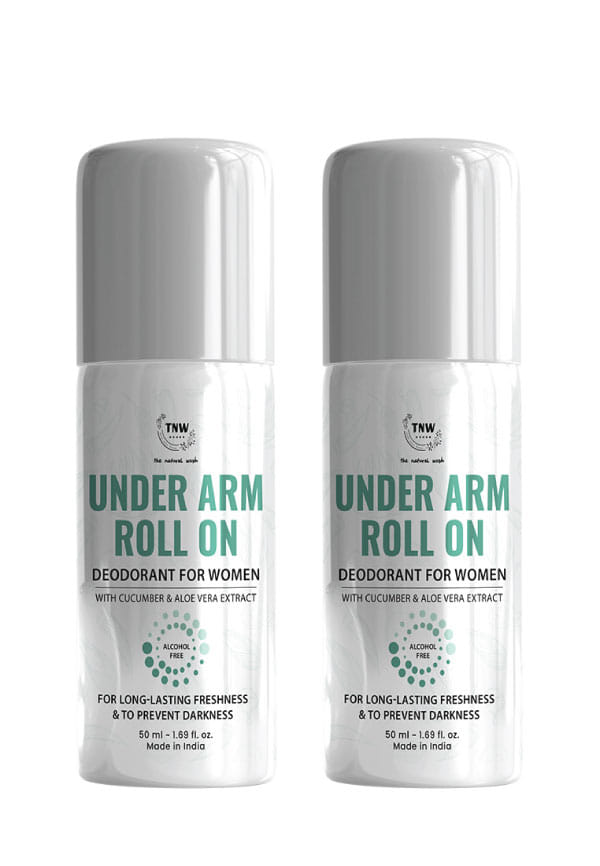 TNW-THE NATURAL WASH Underarm Roll-On Deodorant For Women, 150ml (Pack of 3)
