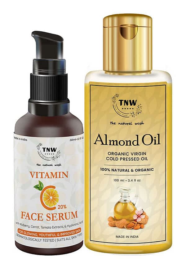 Almond Oil 100ML + Vitamin C Face Serum