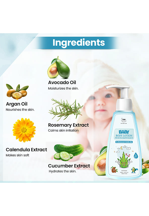 Moisturizing Baby Body Lotion with Natural Ingredients – thumbnail 4