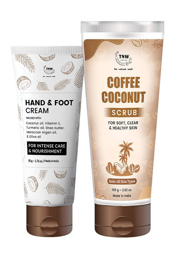 Coffee Coconut Scrub + Hand And Foot Cream 50gm