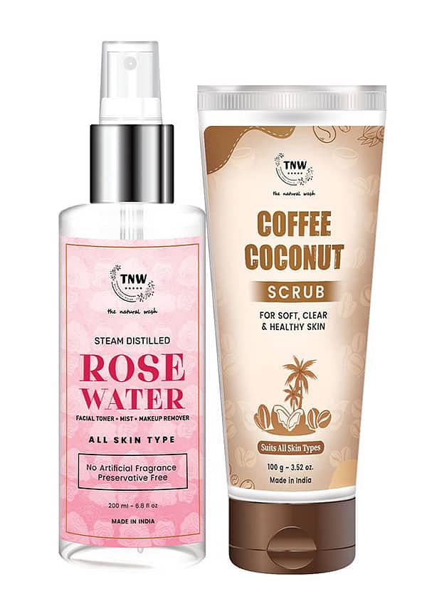 Coffee Coconut Scrub + Rose Water 200ml