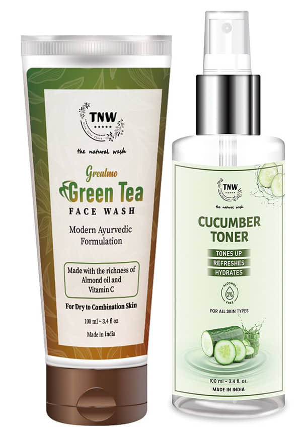 Cucumber Toner + Green Tea Face Wash Cucumber Toner + Green Tea Face Wash