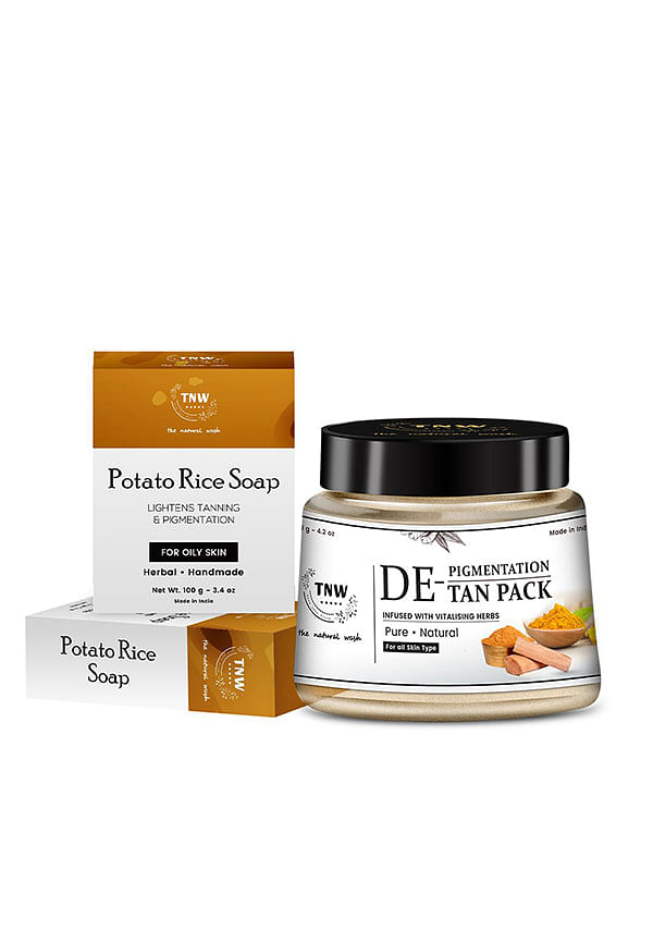 De Pigmentation & De Tan Pack 120gm + Potato Rice Soap 100gm