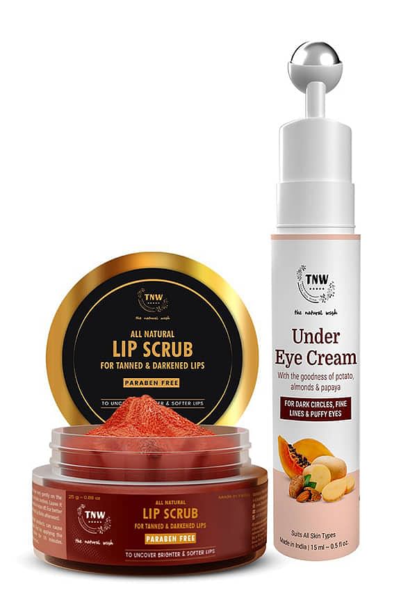Lip scrub + Under Eye Cream
