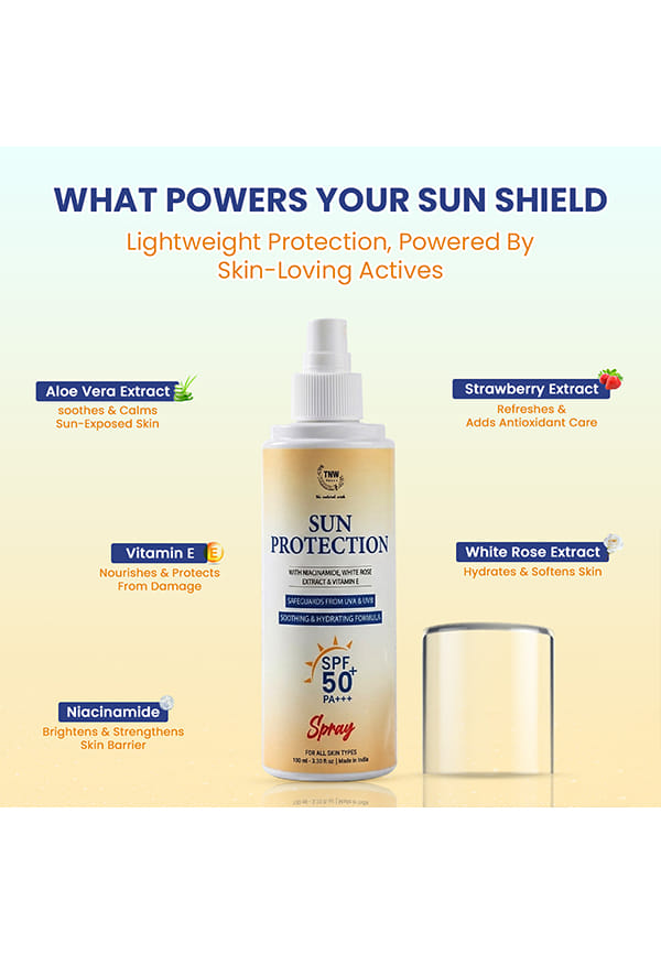 Sunscreen Spray SPF 50 with Niacinamide & White Rose Extract | For Sun Protection Against UVA/UVB | With SPF 50 & PA+++ – thumbnail 3